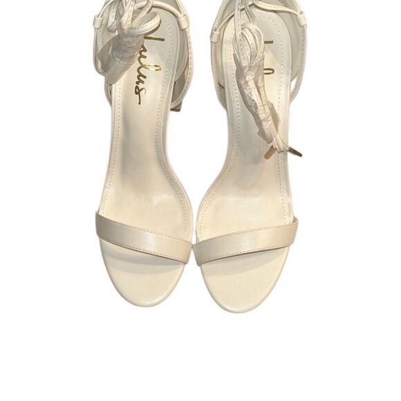 Lulu’s White Strappy Sandals (Size 11) - Picture 6 of 11
